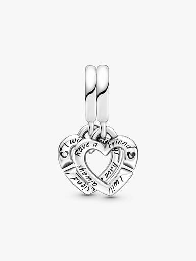 Charm Pendente Linked Sister Hearts Split