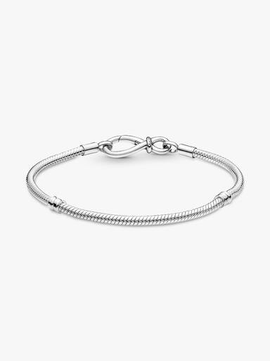 Pulseira Corrente Snake com Fecho Infinito Assimétrico