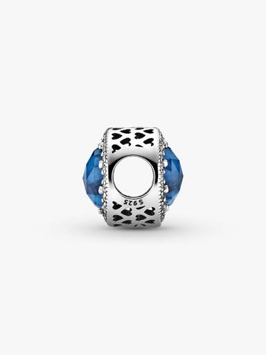 Charm Cristal Azul Escuro Brilhante