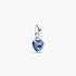 Mini Charm Pendente Coração Chakra Azul Pandora Me Mini Charm Pendente Coração Chakra Azul Pandora Me