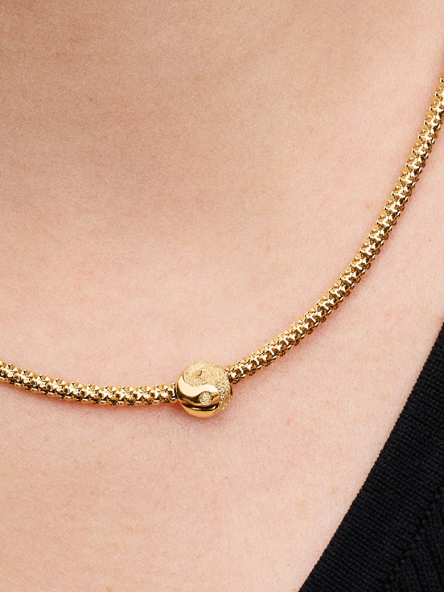 Mini charm texturizado Yin e Yang
