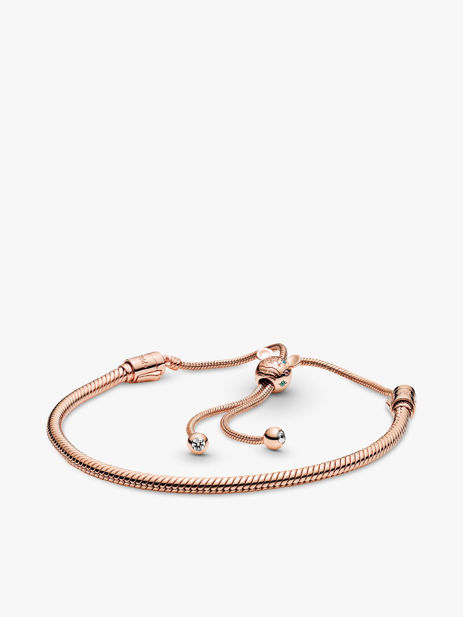 Pulseira Corrente Snake com Fecho Deslizante do Mickey