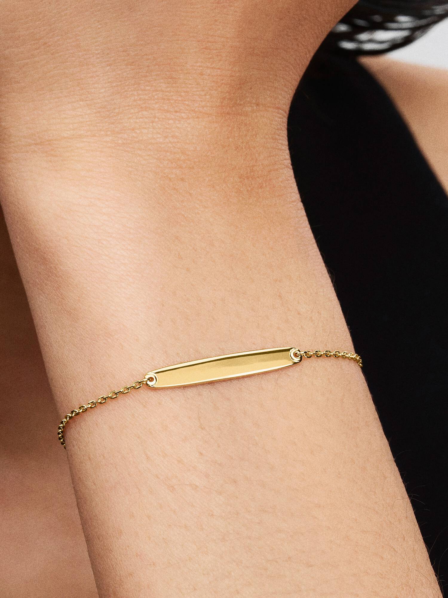 Pulseira Corrente com Barra Gravável