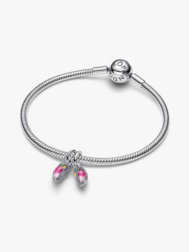 Charm pendente divisível de pássaros do amor.