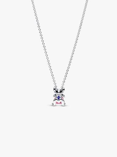 Colar Rosa do Stitch da Disney