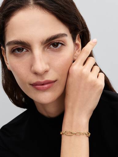 Pulseira Corrente de Elos Cravejados Pandora Me