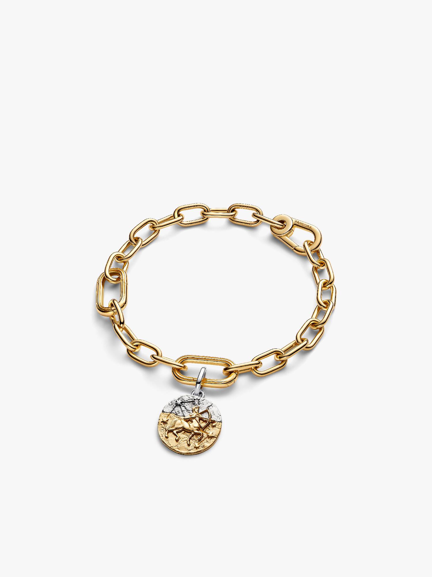 Conjunto de Charm Talismã de Sagitário com Pulseira
