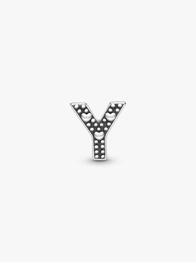 Letter Y silver petite element