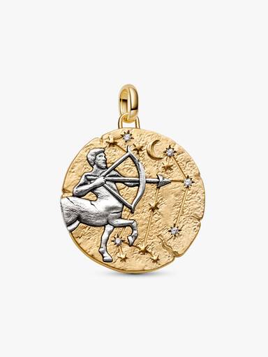 Charm Medalhão Maxi do Zodíaco do Signo de Sagitário