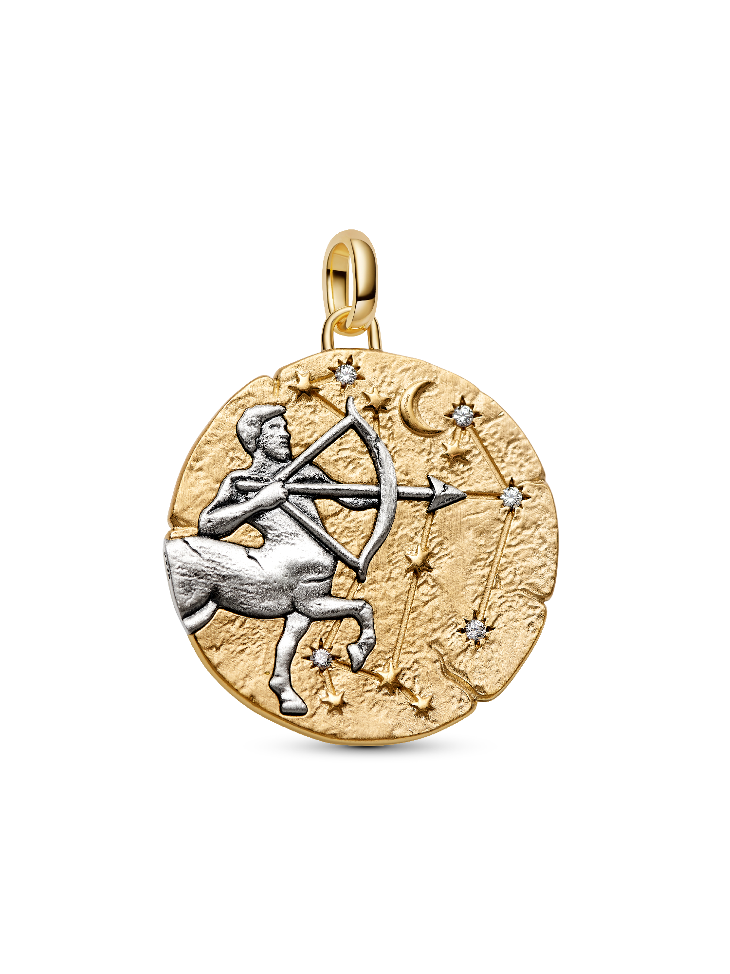 Charm Medalhão Maxi do Zodíaco do Signo de Sagitário