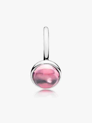 Anel Poetic Droplet, Rosa Zircônia Cúbica