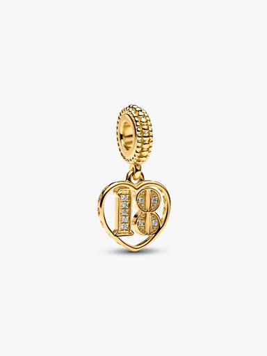 Charm Pendente Aniversário de 18 Anos