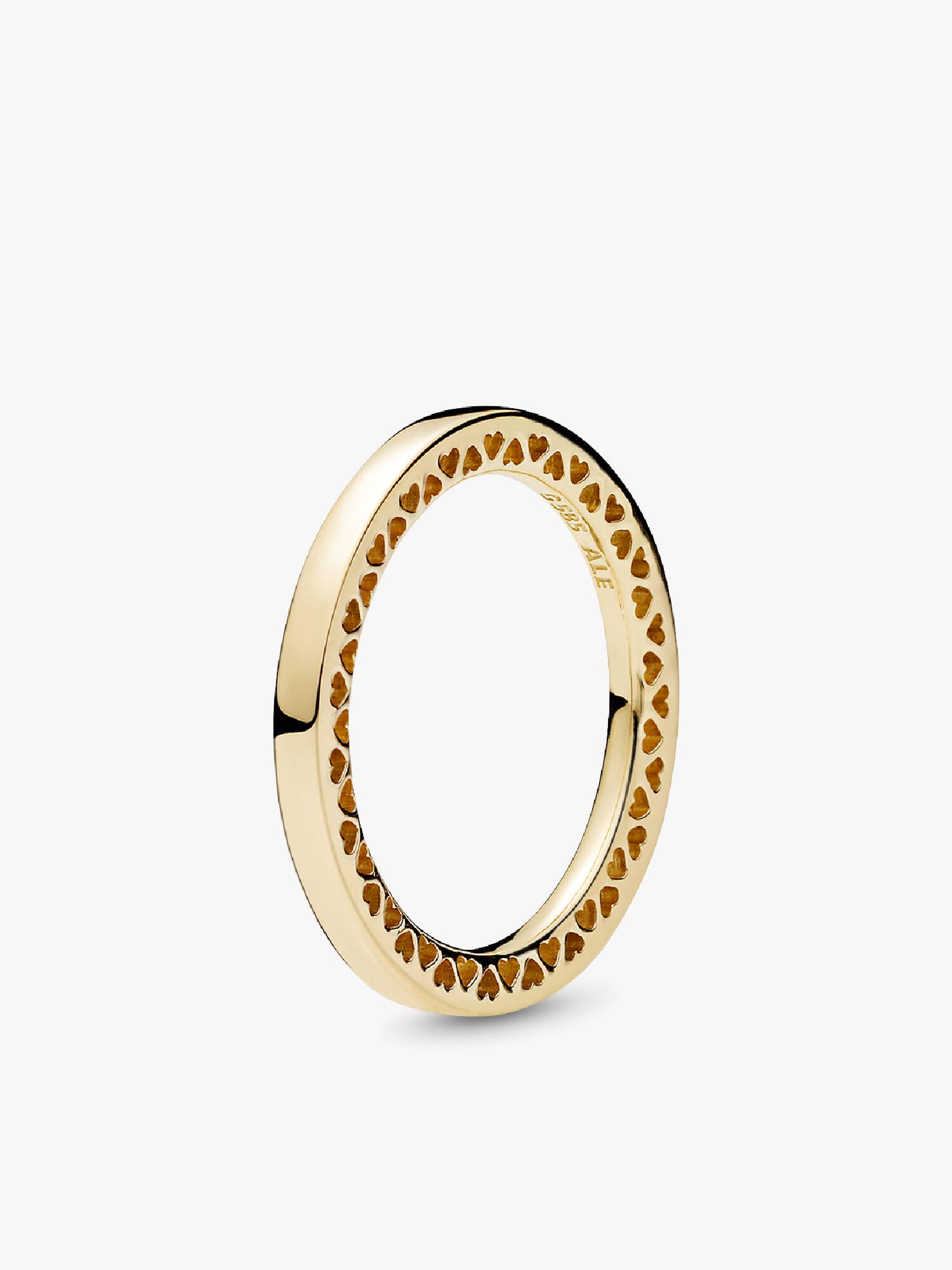 Anel Clássico Corações of Pandora, ouro 14k