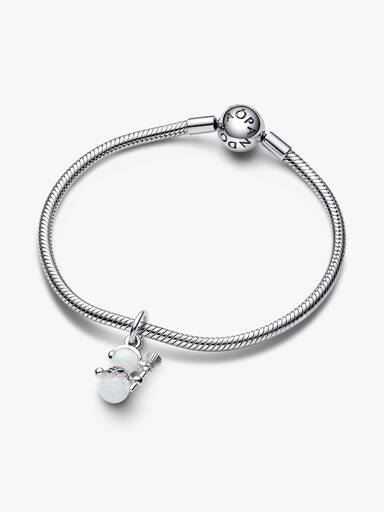 Charm pendente de boneco de neve fruta-cor
