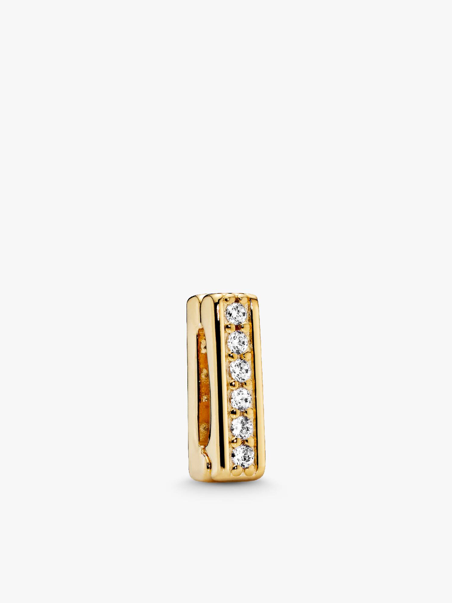 PANDORA Reflexions clip charm in PANDORA Shine with clear cubic zirconia