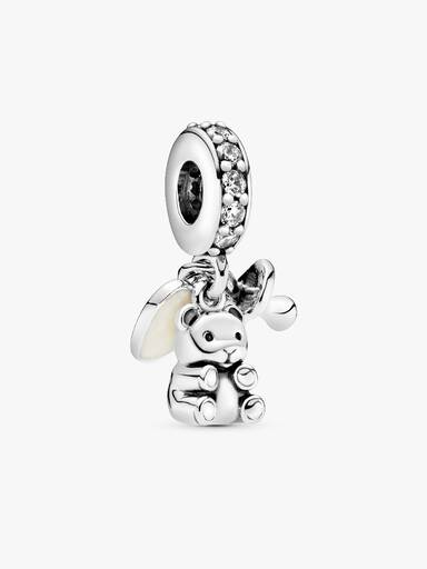 Charm pendente de urso de pelúcia para bebê