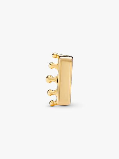 PANDORA Reflexions crown clip charm in PANDORA Shine with clear cubic zirconia