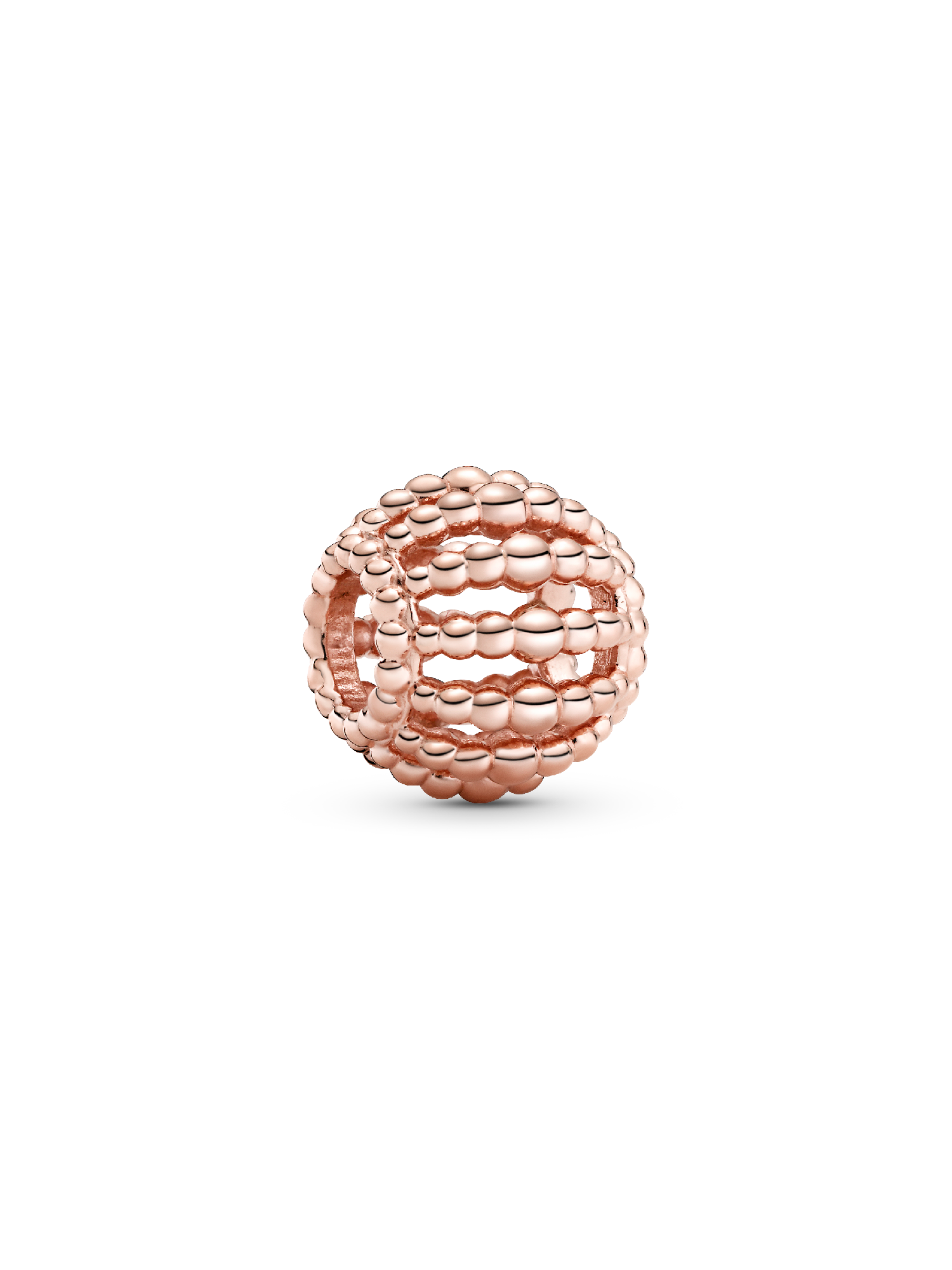 Beaded 14k rose gold-plated charm