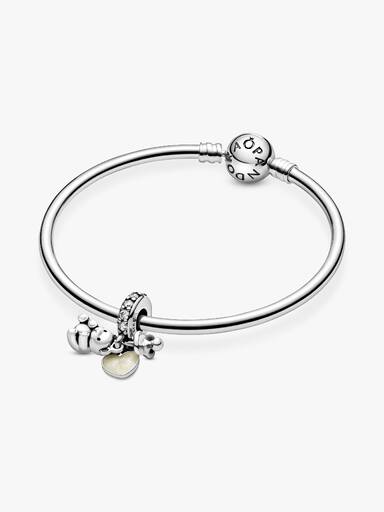 Charm pendente de urso de pelúcia para bebê