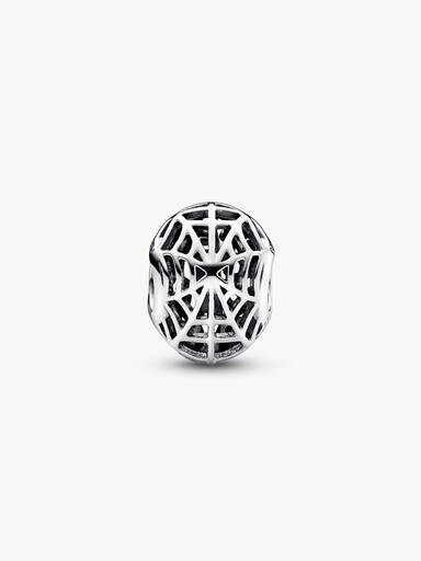 Marvel Spider-Man mask sterling silver charm with black enamel