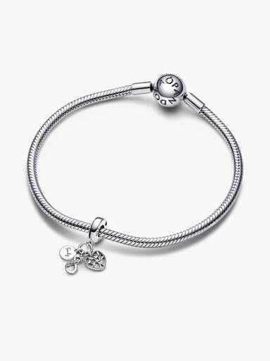 Charm pendente triplo família Infinito