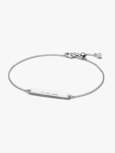 Braceletee de Corrente com Barra Grabable