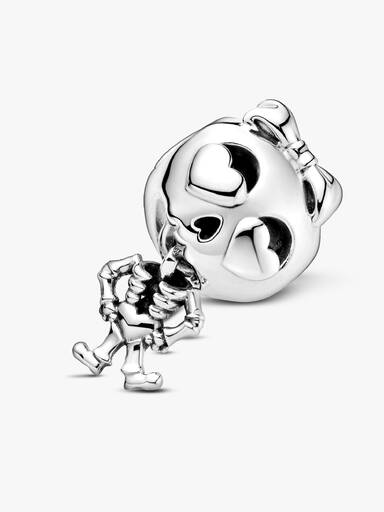 Skeleton sterling silver charm