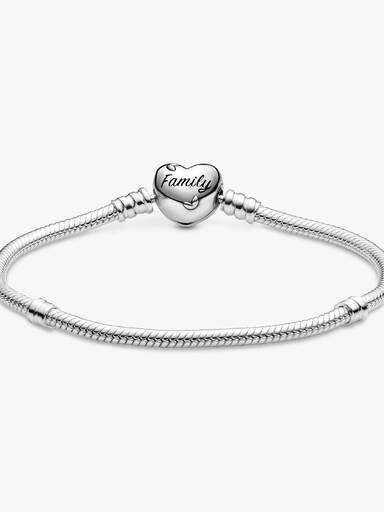 Pulseira Corrente snake com Fecho de Coração Árvore Genealógica