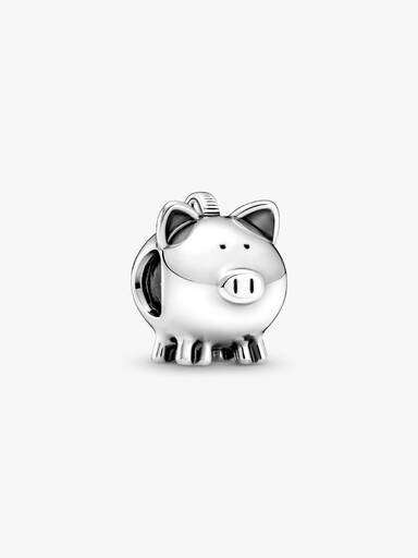Piggy bank sterling silver charm