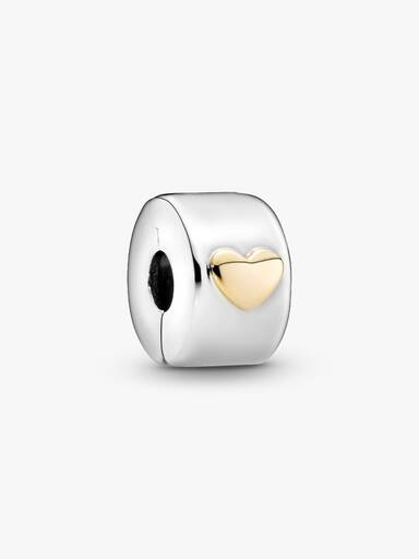 Silver clip with 14k