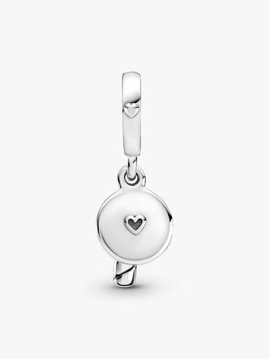 Bicolor Aniversário Candle Charm Pendente