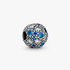 Silver clip with Swiss blue crystal, clear cubic zirconia and royal blue crystal Silver clip with Swiss blue crystal, clear cubic zirconia and royal blue crystal