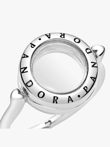 PANDORA floating locket silver ring