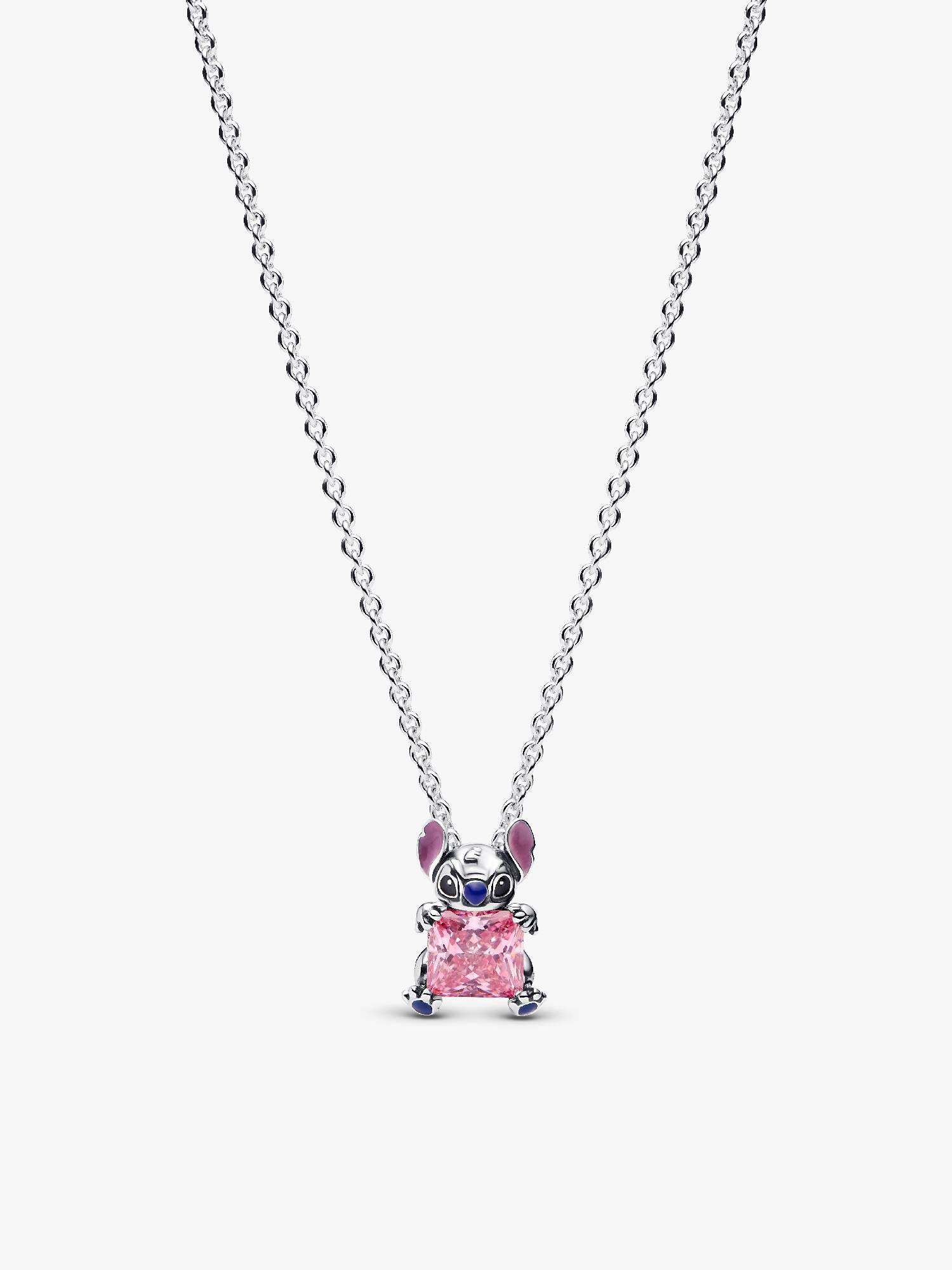 Colar Rosa do Stitch da Disney