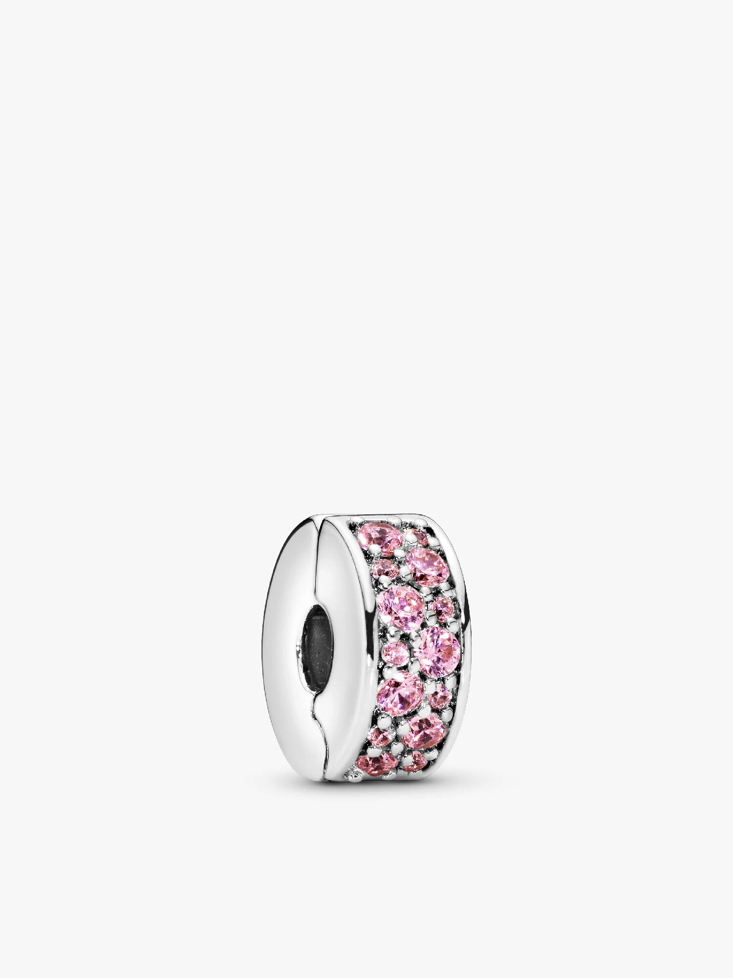 Clip Charm Pavé Rosa