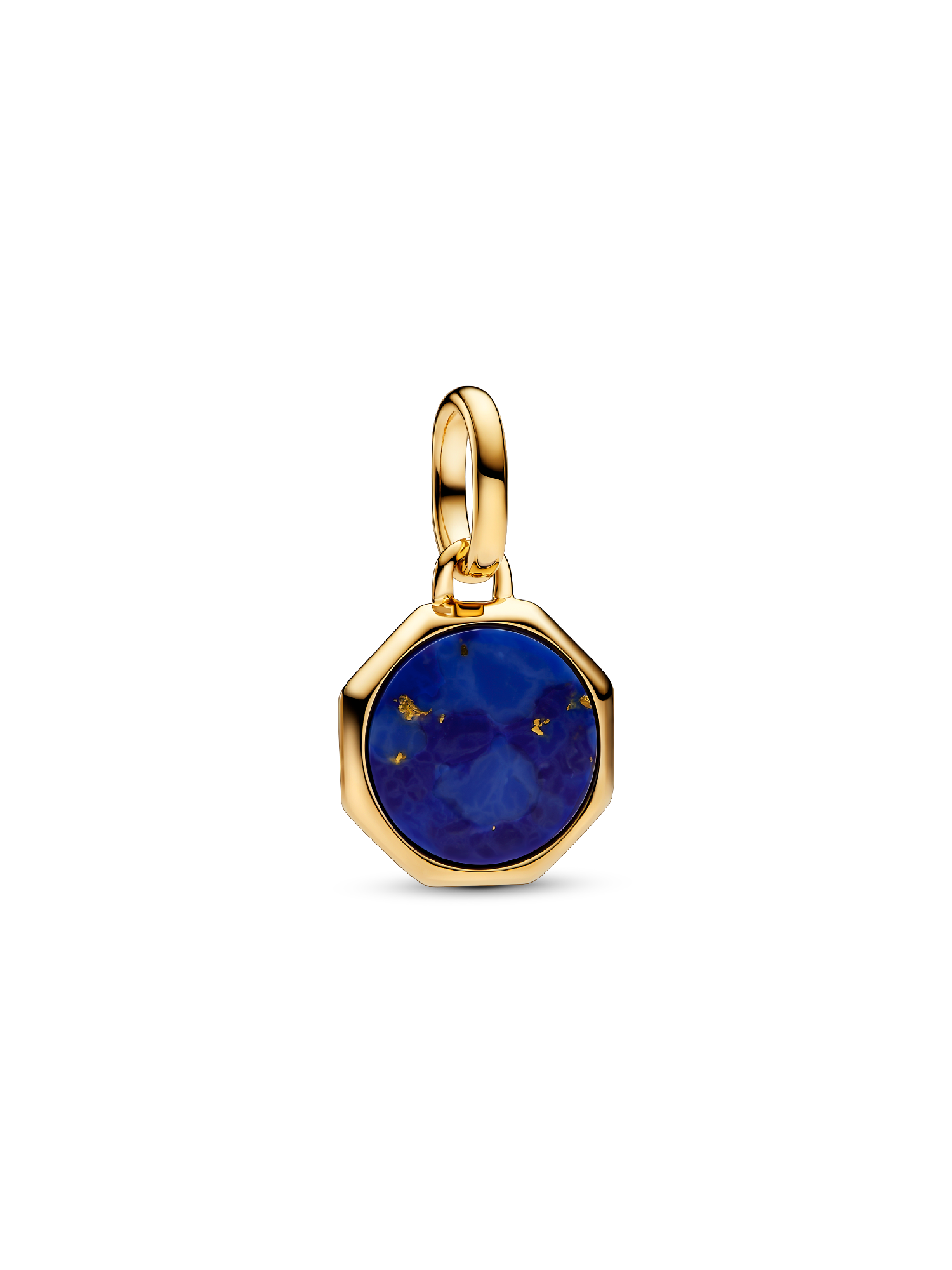 Mini Charm Medalhão Gravável Azul