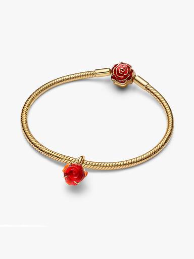 Charm pendente Rosa Encantada de A Bela e a Fera da Disney