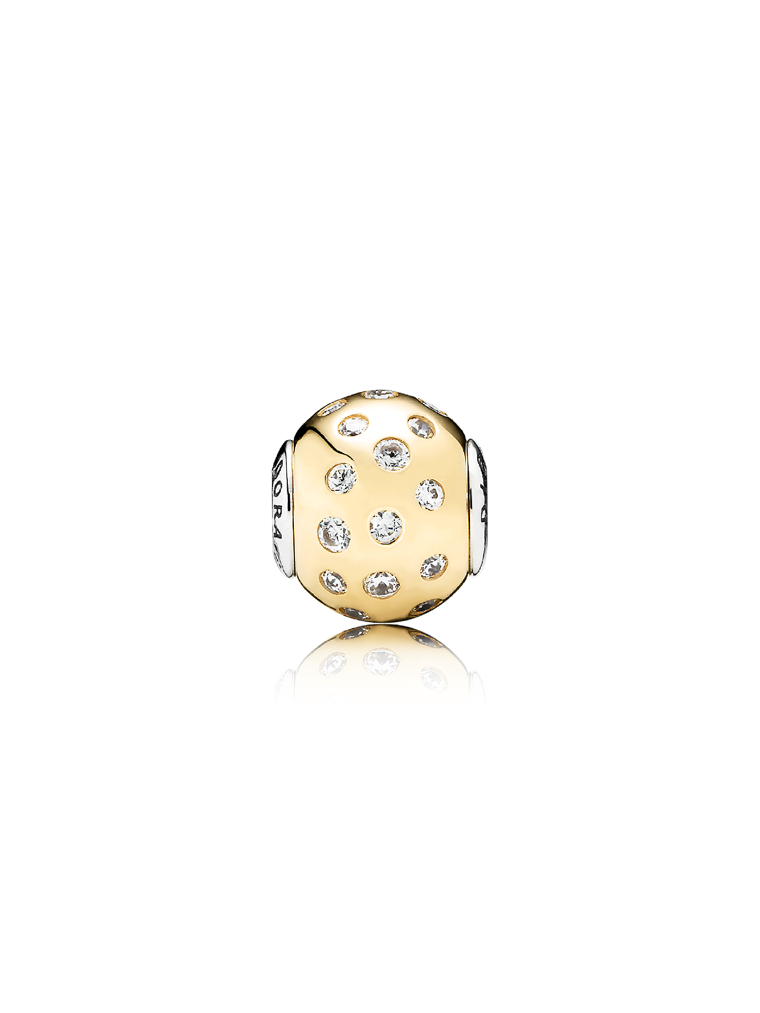 DIGNITY ESSENCE COLLECTION charm in gold with silver core and cubic zirconia