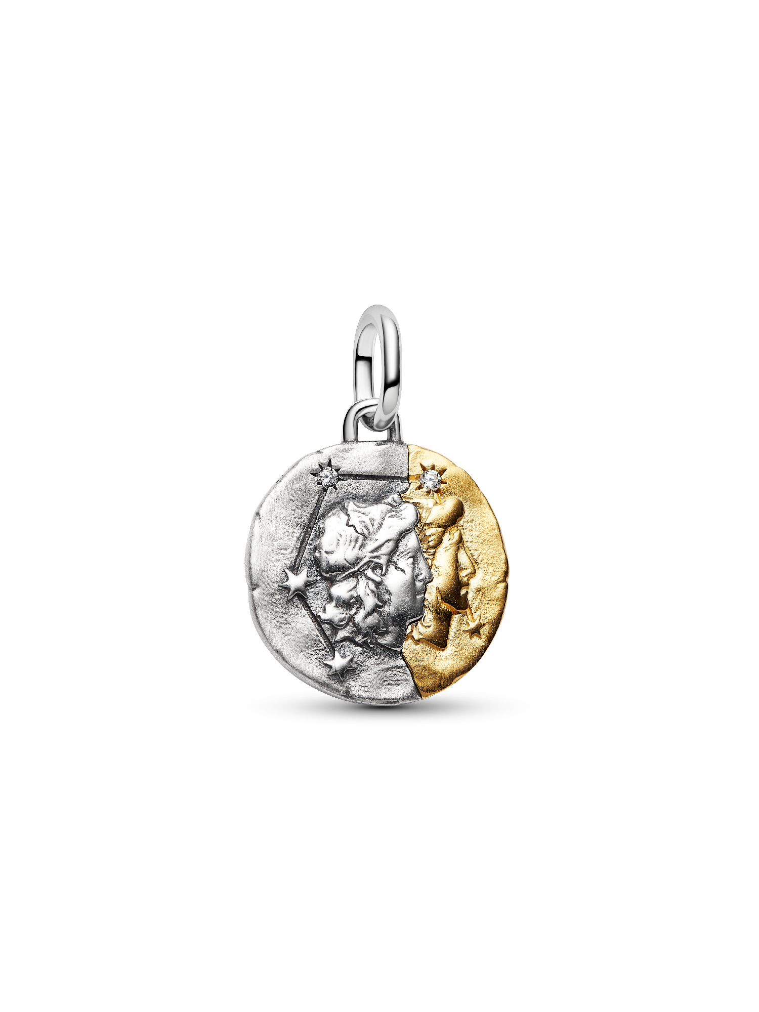 Charm Medalhão do Zodíaco do signo de Gêmeos