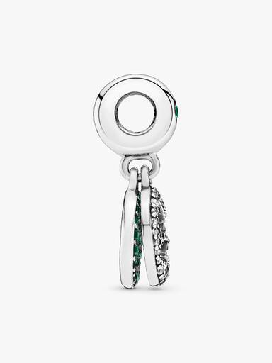 Charm pendente de trevo de quatro folhas da sorte