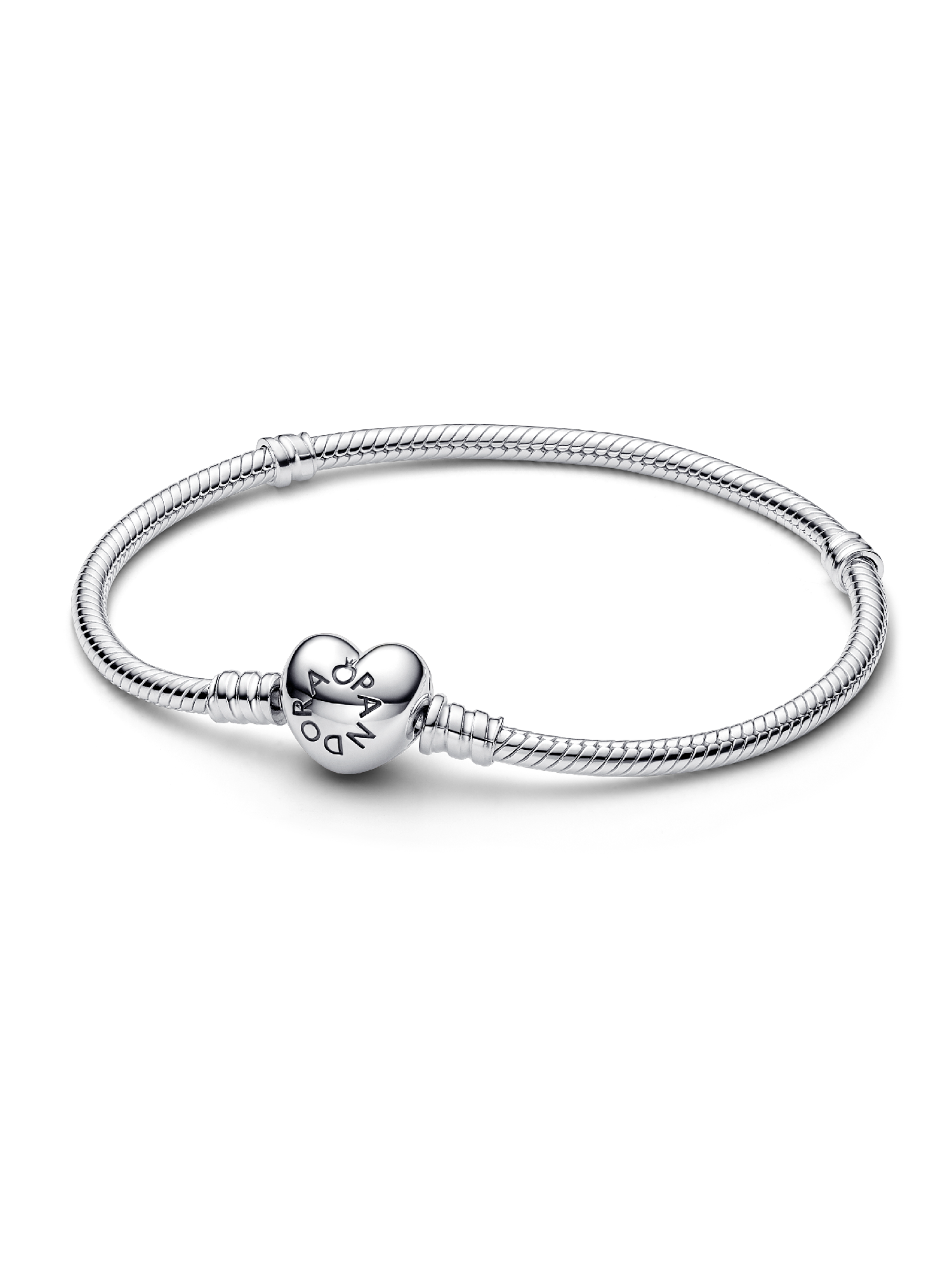Pulseira de Corrente Snake Moments com Fecho de Coração