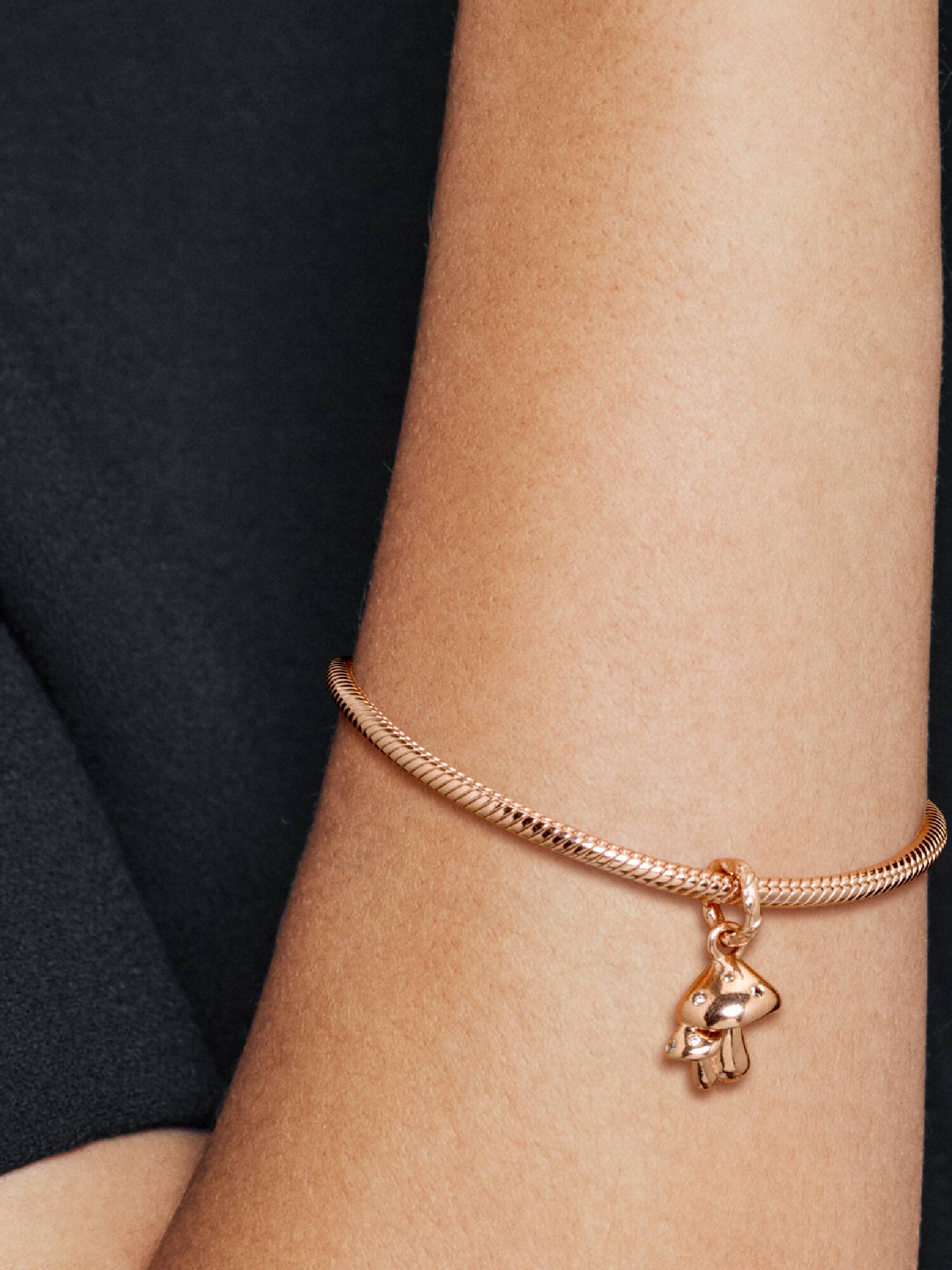 Brilhante Mushrooms Charm Pendente