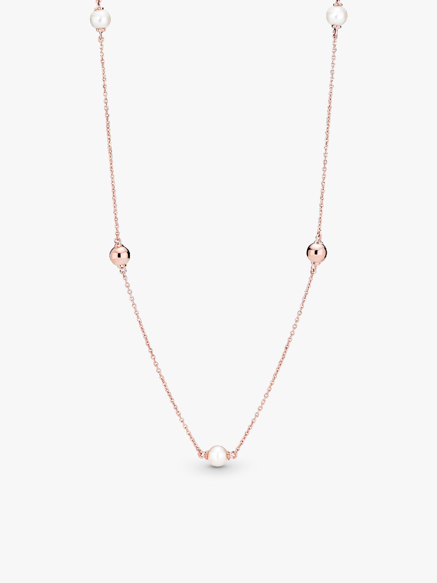PANDORA Rose necklace with white freshwater cultured pearl