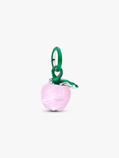 Charm de maçã rosa em Murano.
