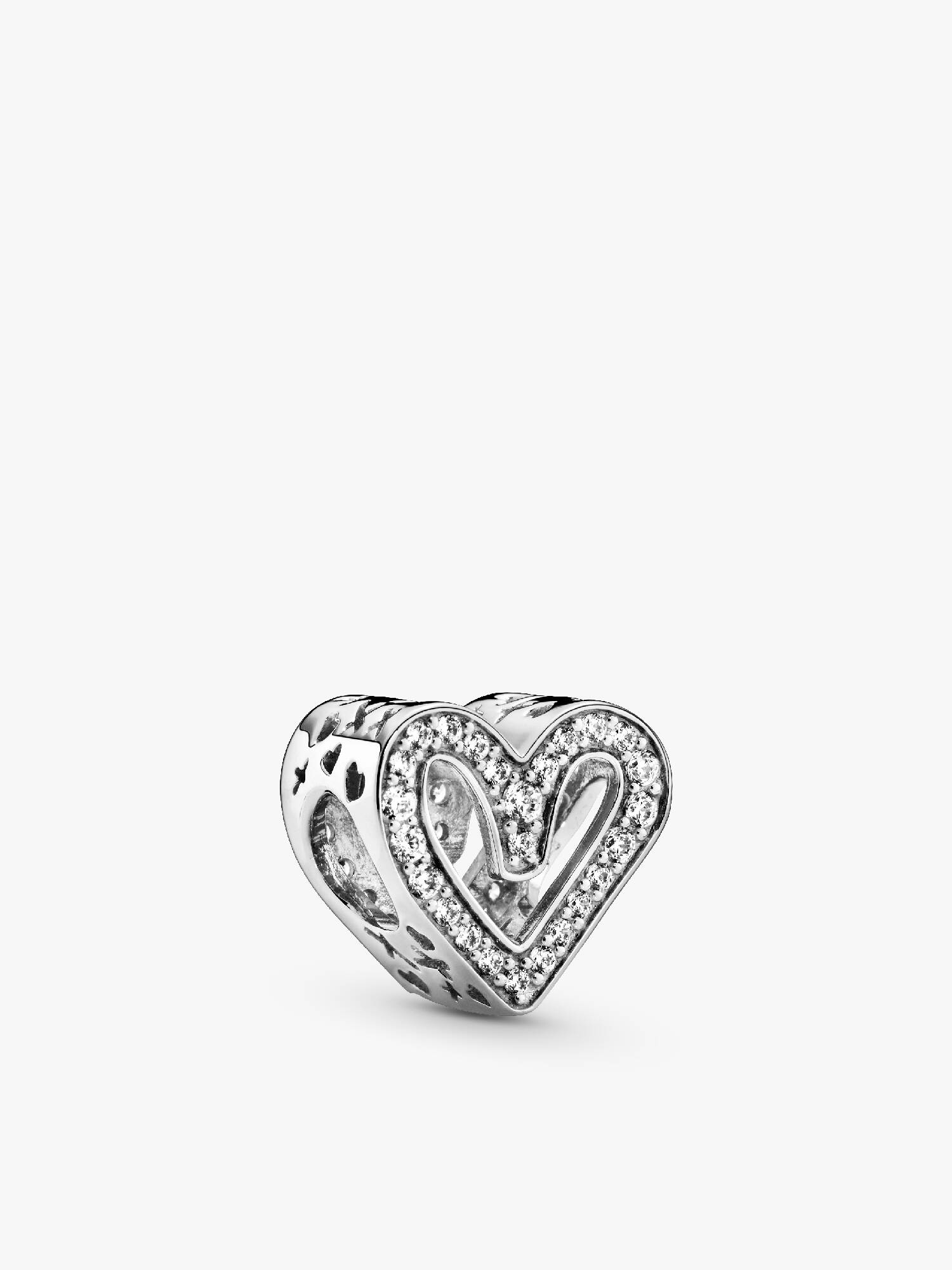 Charm Coração Livre brilhante