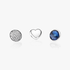 September petite elements pack in silver with heart, pave droplet with clear CZ and synthetic sapphire droplet September petite elements pack in silver with heart, pave droplet with clear CZ and synthetic sapphire droplet