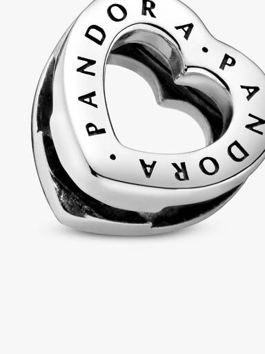 Heart sterling silver clip charm