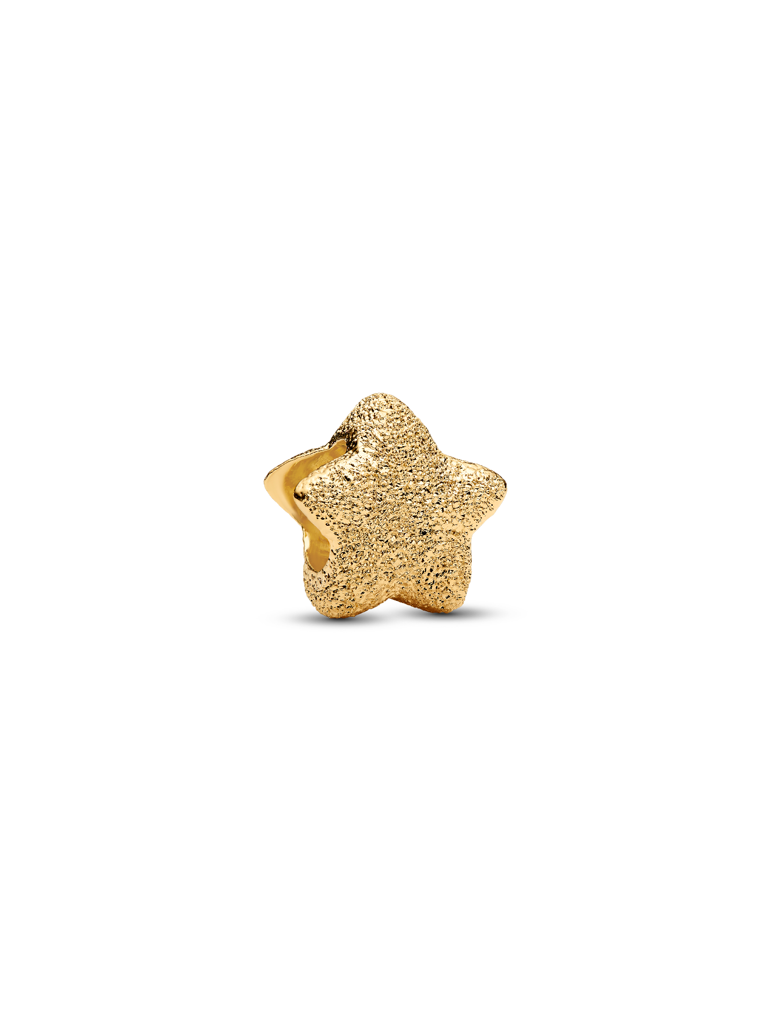 Mini charm com estrela texturizada