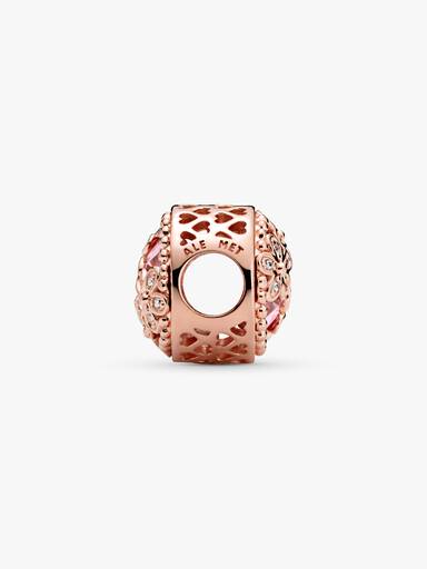 Brilhante Rosa Margarida Flor Charm