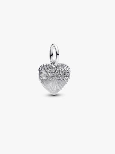 Charm Pendente Gravável Coração de Amor